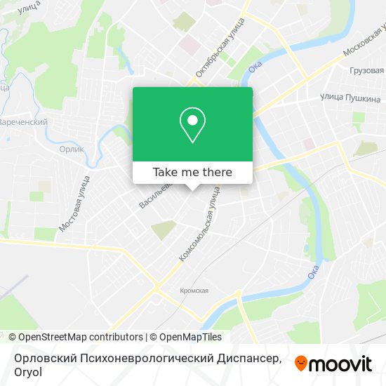 Орловский Психоневрологический Диспансер map