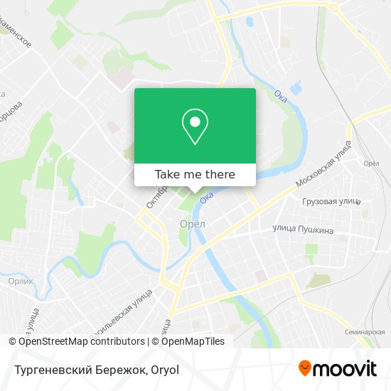 Тургеневский Бережок map
