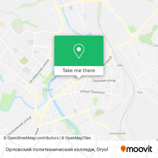 Орловский политехнический колледж map