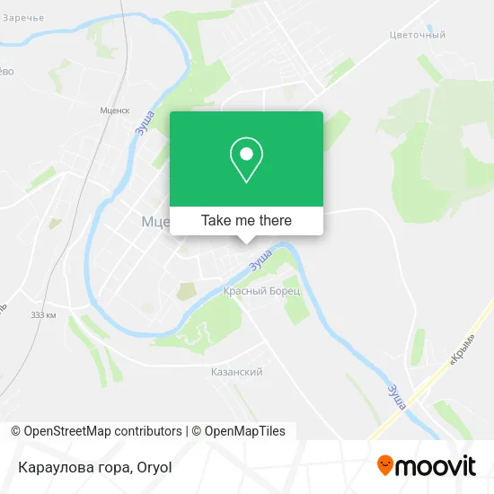 Караулова гора map