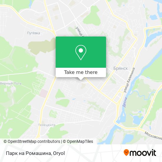 Парк на Ромашина map