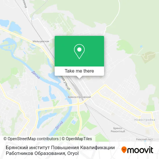 Брянский институт Повышения Квалификации Работников Образования map
