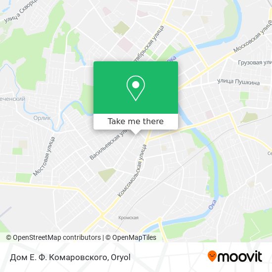 Дом Е. Ф. Комаровского map