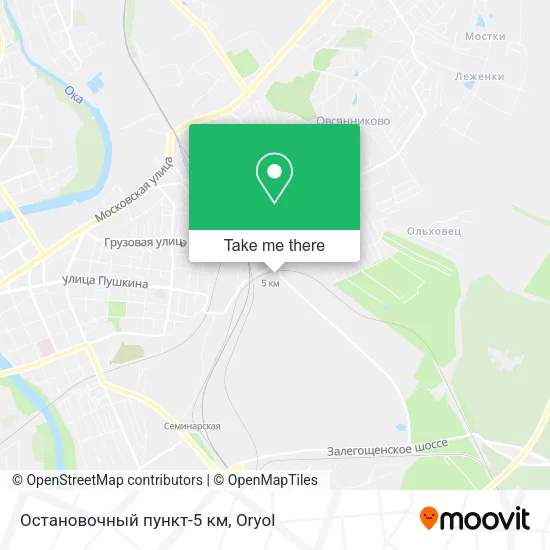 Остановочный пункт-5 км map