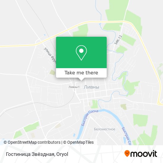 Гостиница Звёздная map