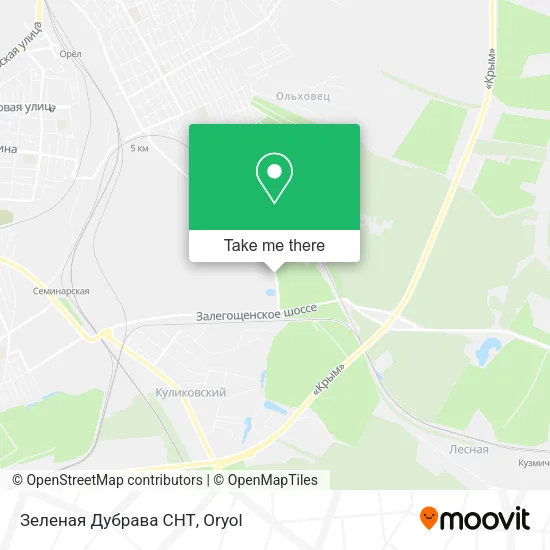 Зеленая Дубрава СНТ map