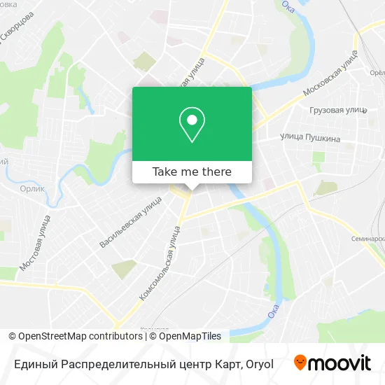 Единый Распределительный центр Карт map