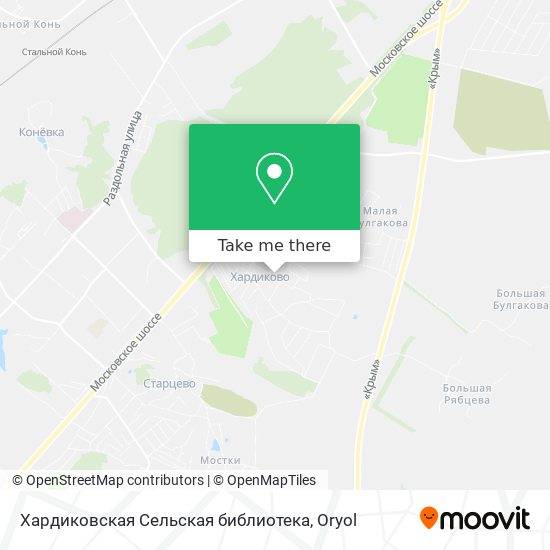 Хардиковская Сельская библиотека map