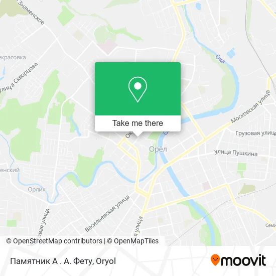 Памятник А . А. Фету map