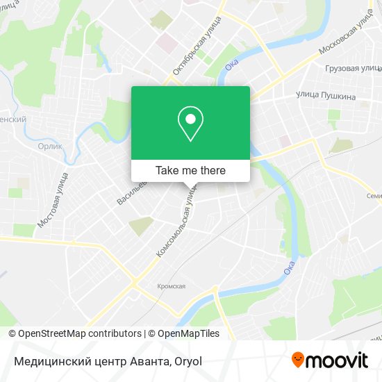 Медицинский центр Аванта map