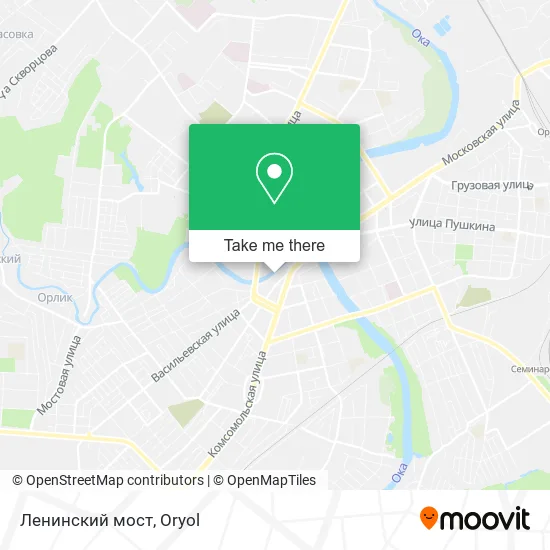 Ленинский мост map