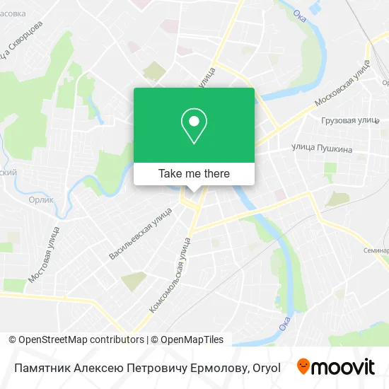 Памятник Алексею Петровичу Ермолову map