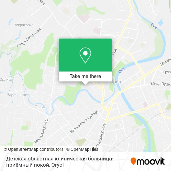 Детская областная клиническая больница-приёмный покой map