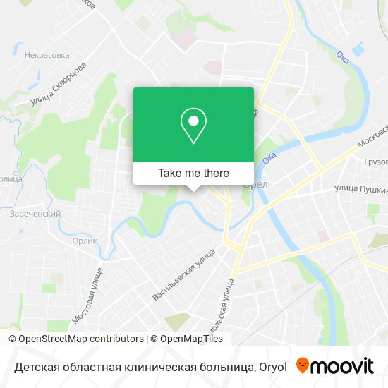 Детская областная клиническая больница map
