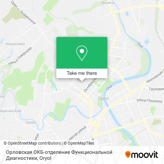 Орловская ОКБ-отделение Функциональной Диагностики map