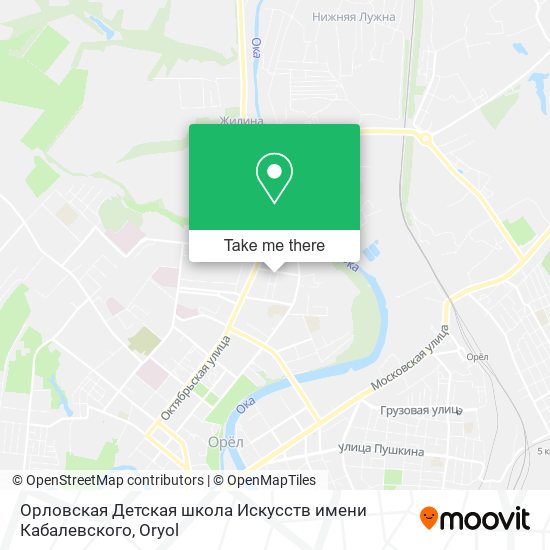 Орловская Детская школа Искусств имени Кабалевского map