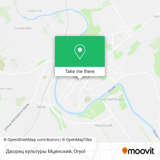Дворец культуры Мценский map