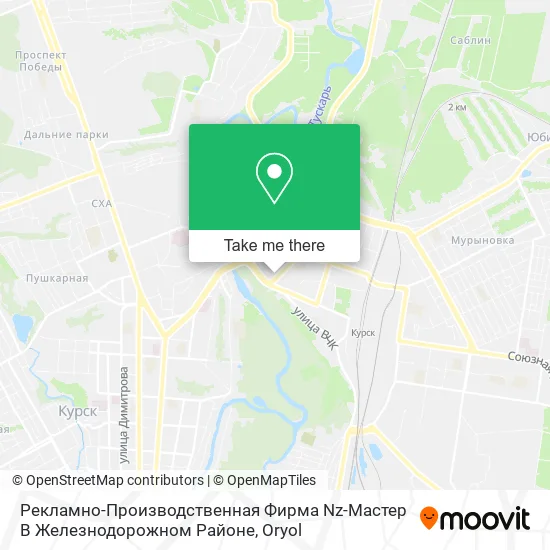 Рекламно-Производственная Фирма Nz-Мастер В Железнодорожном Районе map