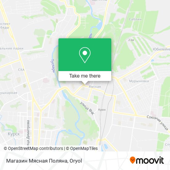 Магазин Мясная Поляна map