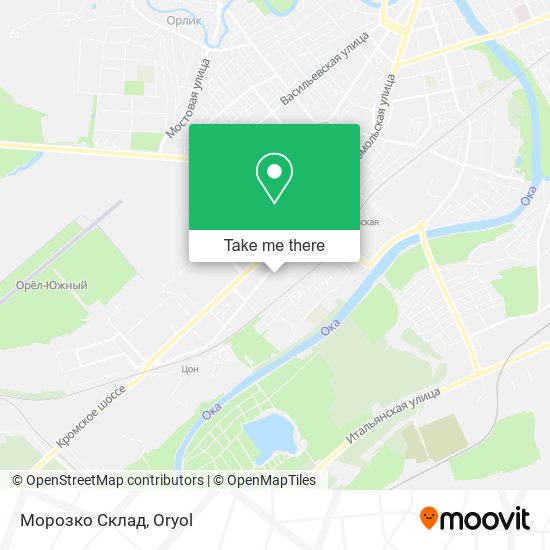 Морозко Склад map