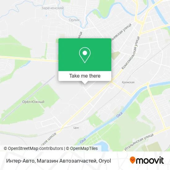 Интер-Авто, Магазин Автозапчастей map