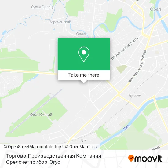Торгово-Производственная Компания Орелсчетприбор map