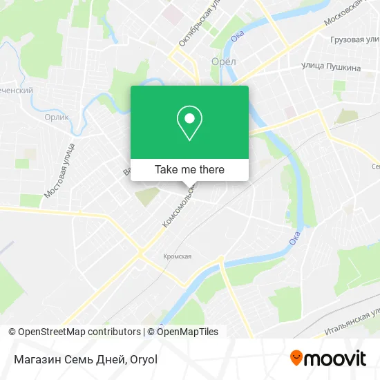 Магазин Семь Дней map