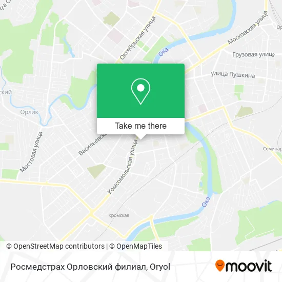 Росмедстрах Орловский филиал map