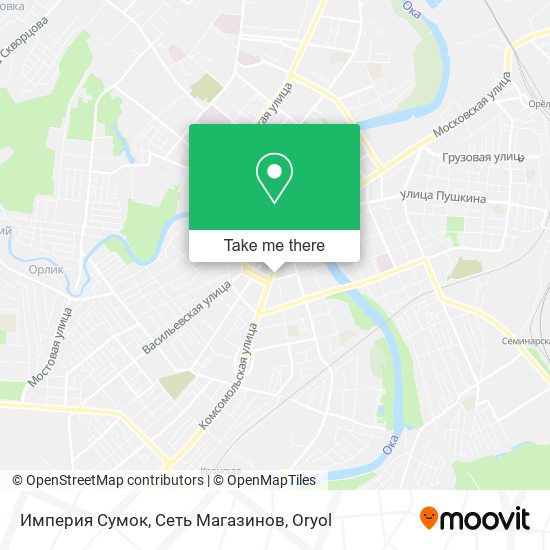 Империя Сумок, Сеть Магазинов map