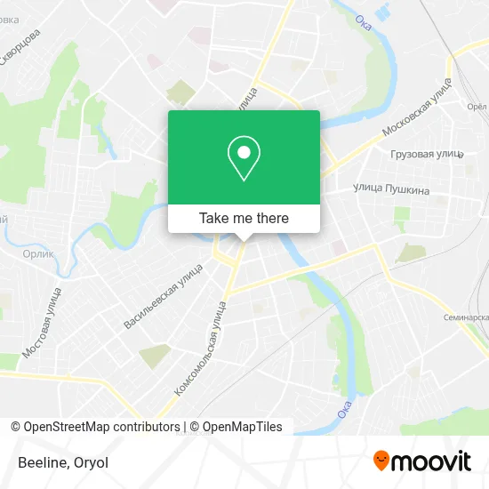 Beeline map