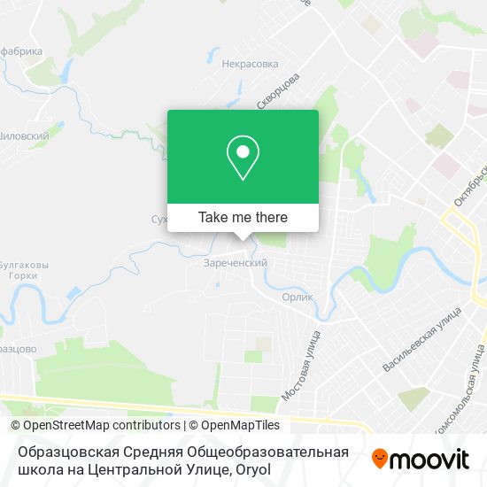 Образцовская Средняя Общеобразовательная школа на Центральной Улице map