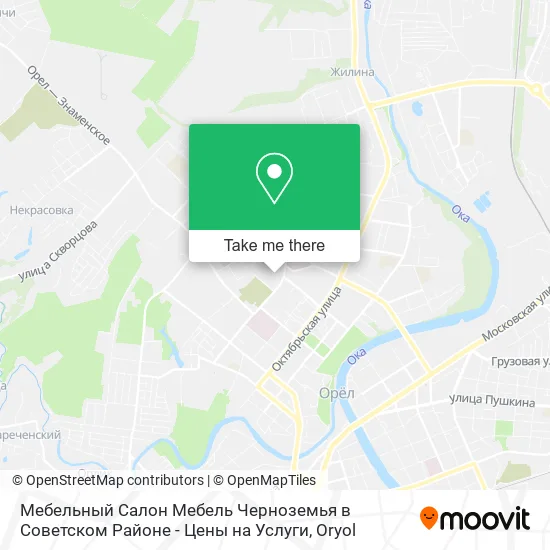 Мебельный Салон Мебель Черноземья в Советском Районе - Цены на Услуги map