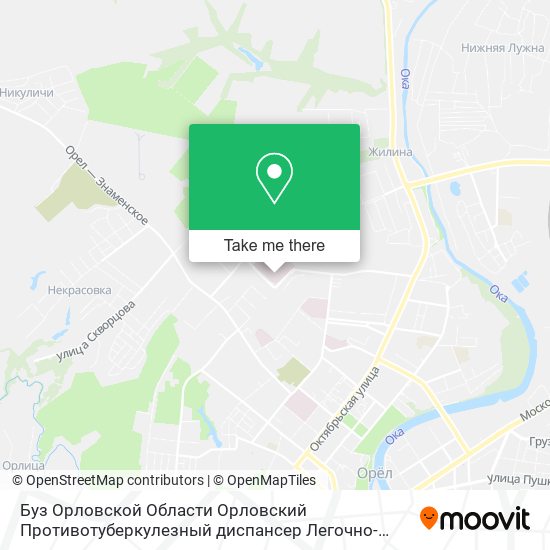 Буз Орловской Области Орловский Противотуберкулезный диспансер Легочно-Терапевтическое отделение 6. map