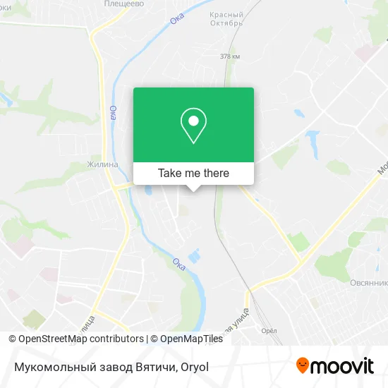 Мукомольный завод Вятичи map