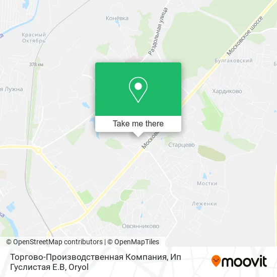 Торгово-Производственная Компания, Ип Гуслистая Е.В map