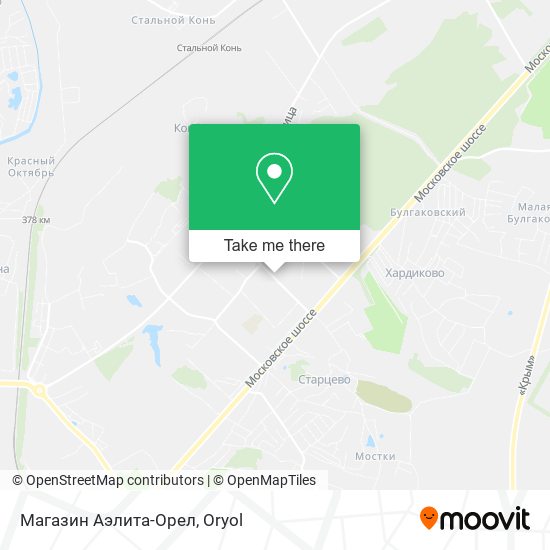 Магазин Аэлита-Орел map