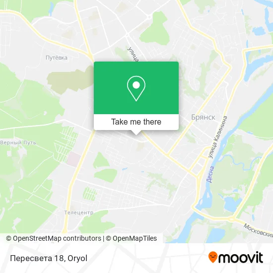 Пересвета 18 map