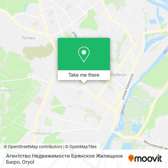 Агентство Недвижимости Брянское Жилищное Бюро map