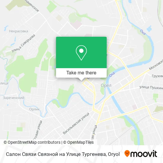 Салон Связи Связной на Улице Тургенева map