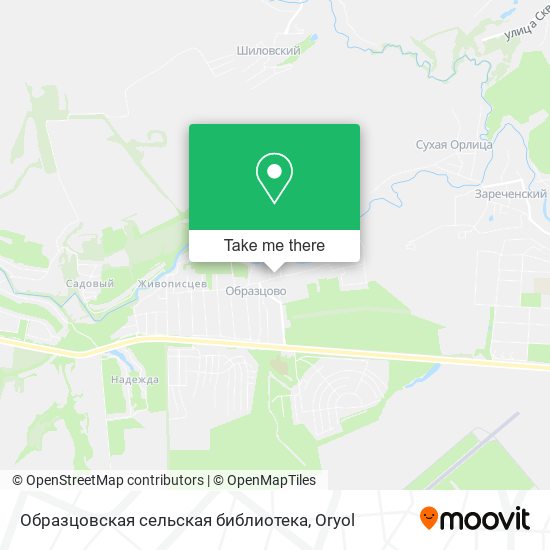 Образцовская сельская библиотека map