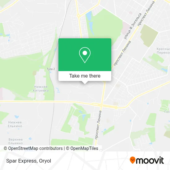 Spar Express map