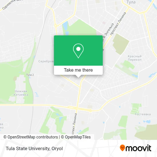 Tula State University map