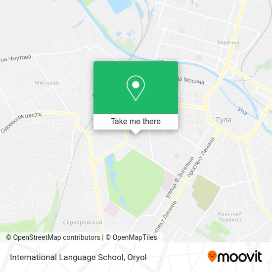 International Language School map