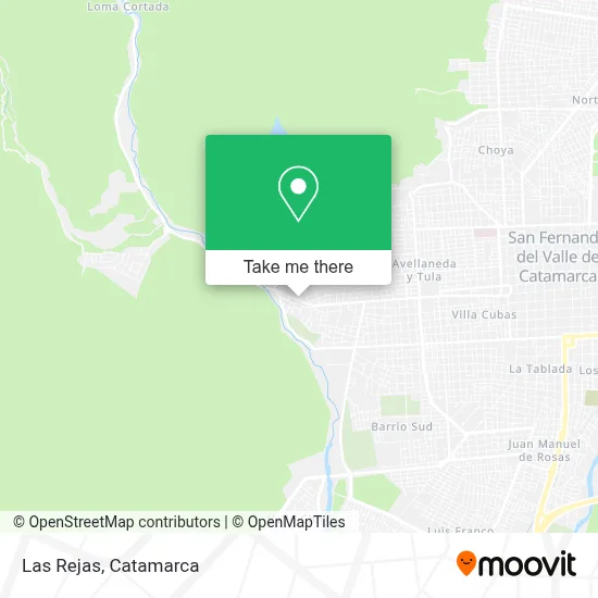 Las Rejas map
