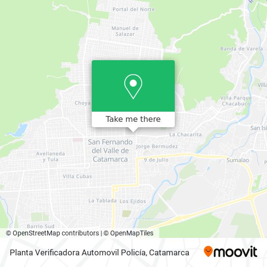 Planta Verificadora Automovil Policía map