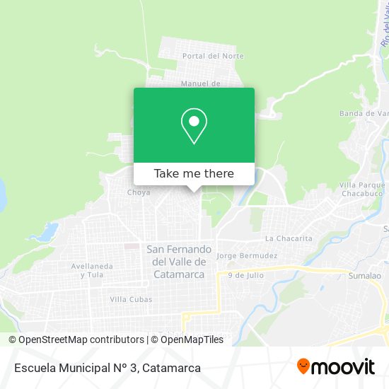 Mapa de Escuela Municipal Nº 3