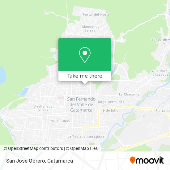 San Jose Obrero map