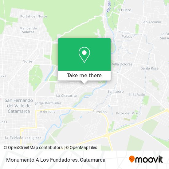 Monumento A Los Fundadores map