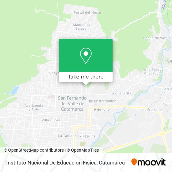 Instituto Nacional De Educación Física map