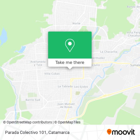 Parada Colectivo 101 map